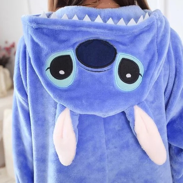 Pijama De Stitch Azul Pijamas Mujer